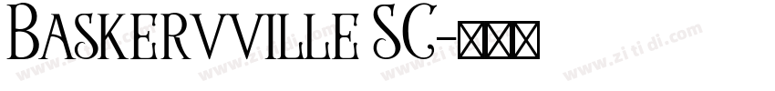 Baskervville SC字体转换